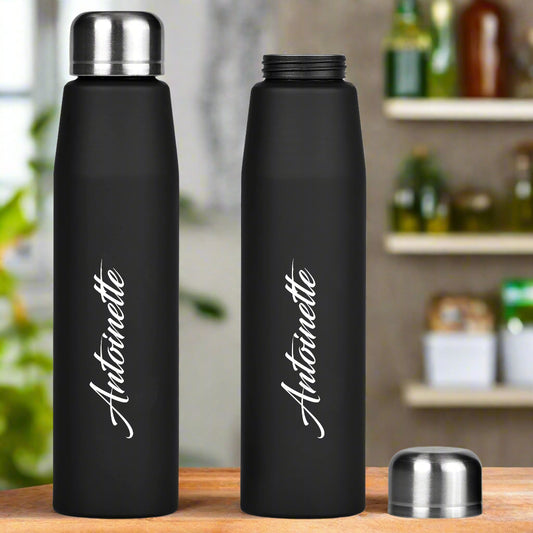 Pure Aluminium Water Bottle - Name