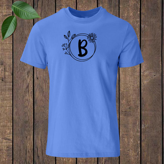 EcoActive Unisex T-shirts - Leaf + Initial