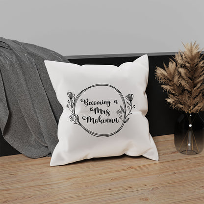 Becoming Mrs Scatter Cushion