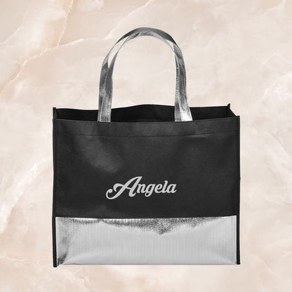 Non-Woven Shopper Bag - Grey Name