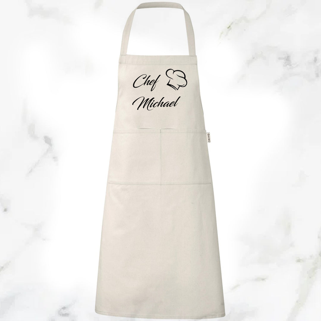 Pure Cotton Apron - Chef Name