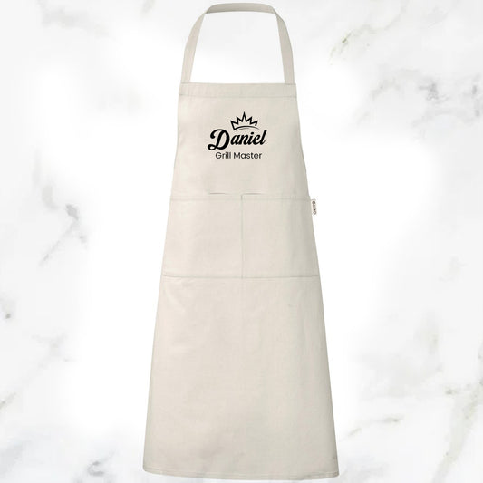 Pure Cotton Apron - Crown + Name