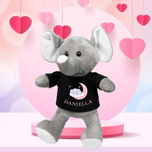 Elephant Plush Toy - Cloud + Name
