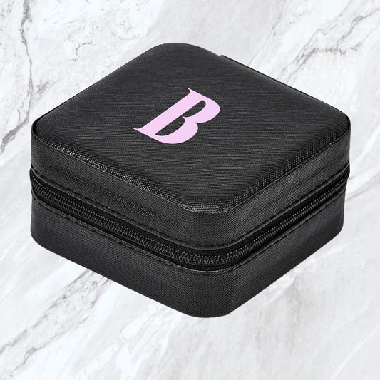 Elegance Travel Jewellery Box - Initial ONLY