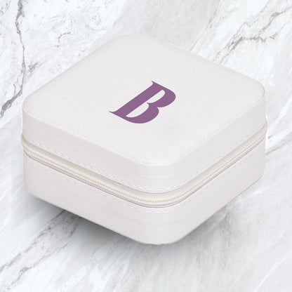 Elegance Travel Jewellery Box - Initial ONLY