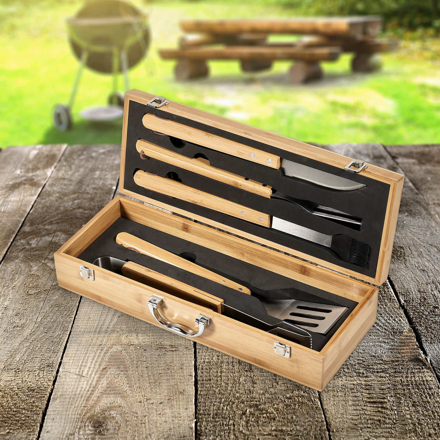 Personalised Bambo Braai Set - Name ONLY