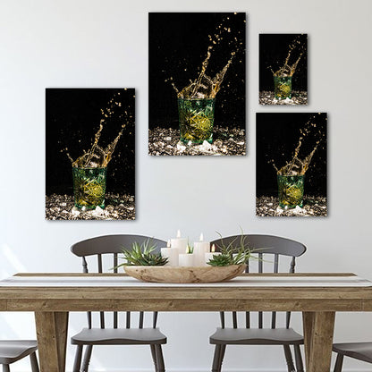 Glass Splash Canvas
