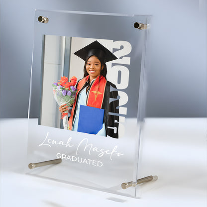 Personalised Acrylic Frame - Photo + Text