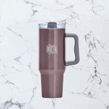 Titan Thermal Luxe Stainless Steel Vacuum Mug - Happy Birthday