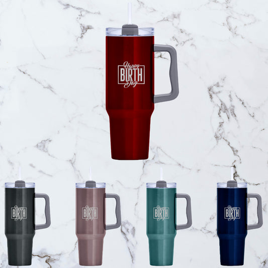 Titan Thermal Luxe Stainless Steel Vacuum Mug - Happy Birthday