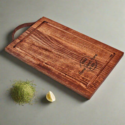 Home Sweet Home - Luxury Wood Steak Serving Board