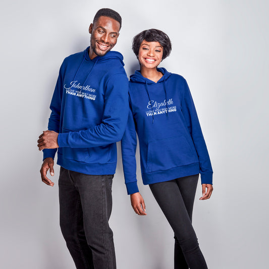 Personalized Hoodie Couple Message