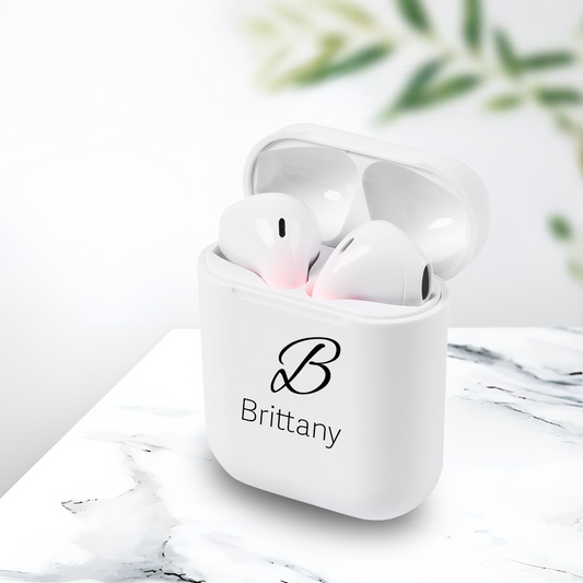Personalised Inferno True Wireless Earbuds  - Initial + Name