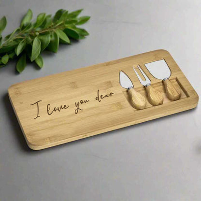 Serve Cheese Board Set - I Love You