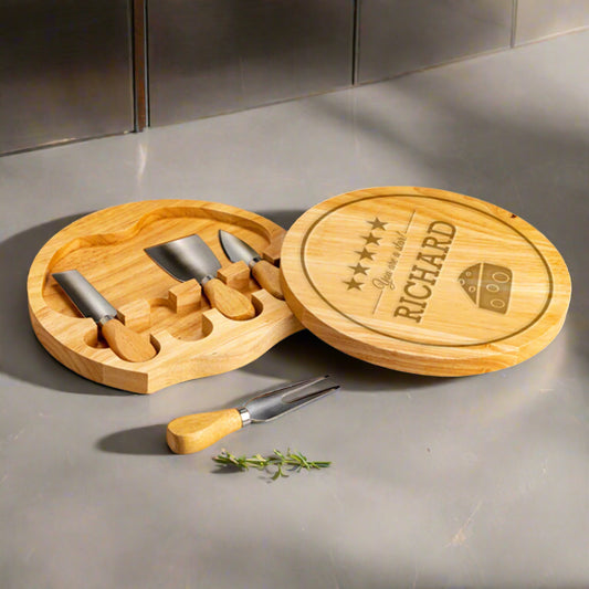 Personalized Isadora Cheese Board Set Name
