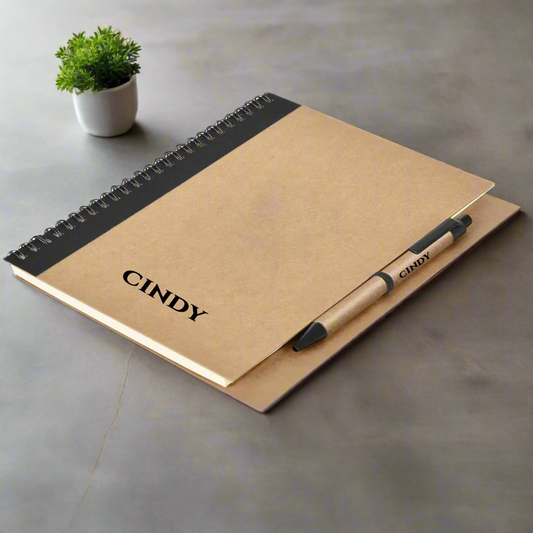 Kids Personalized Name DoodlePop A5 Notebook and Pen