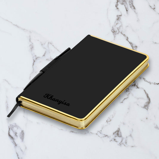 Signature Series A5 Hard Cover Notebook - Name