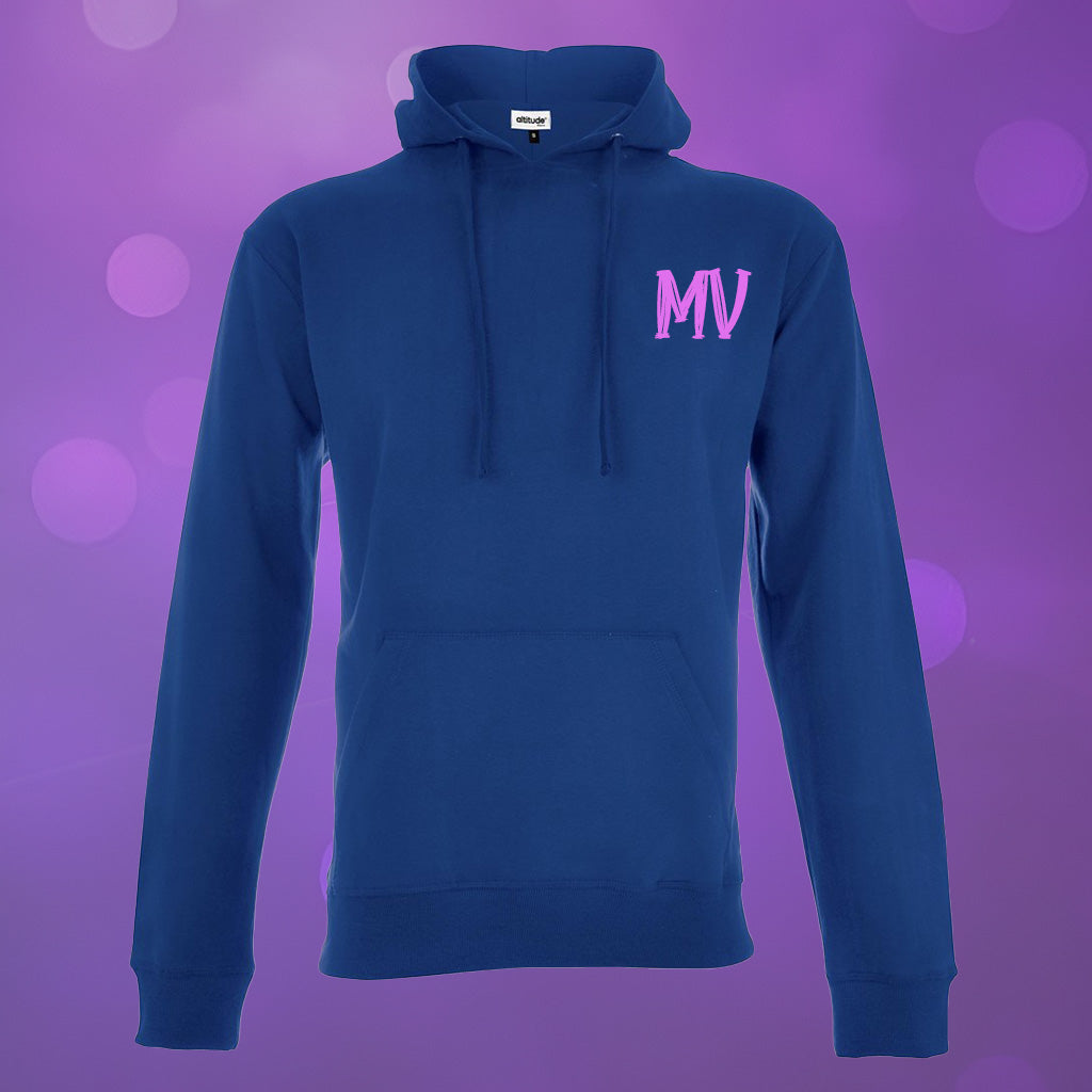 Kids Essential Hooded Sweater - Pink Initials
