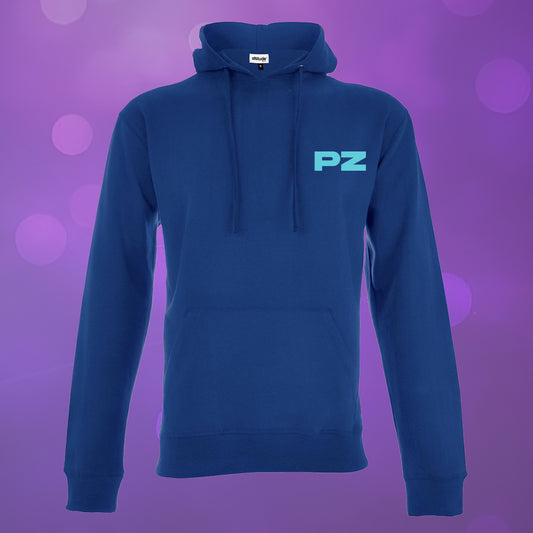 Kids Essential Hooded Sweater - Blue Initials