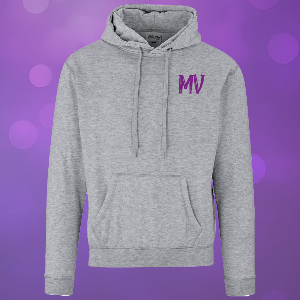 Kids Essential Hooded Sweater - Pink Initials