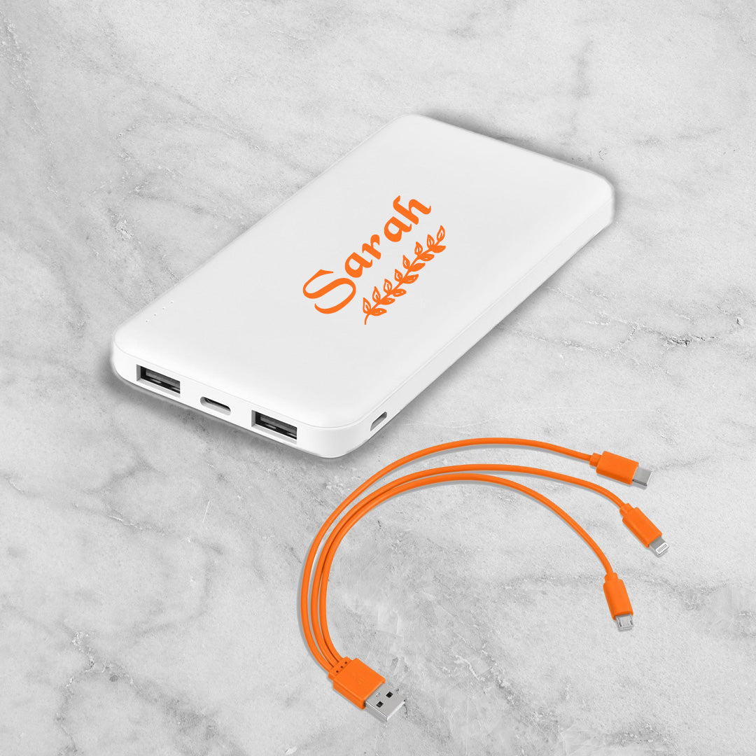 PowerSlim 10 Compact Power Bank – Leafy Name (10,000mAh)