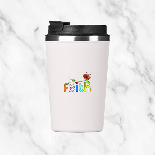Personalised Vero Caldos Insulated Stainless Tumbler - Faith