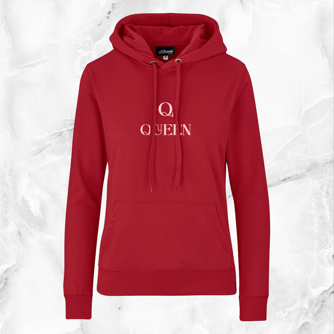 Ladies Essential Hooded Sweater - Pink Queen