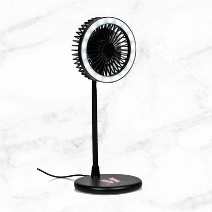 VentiGlow LED Ring Light Desk Fan