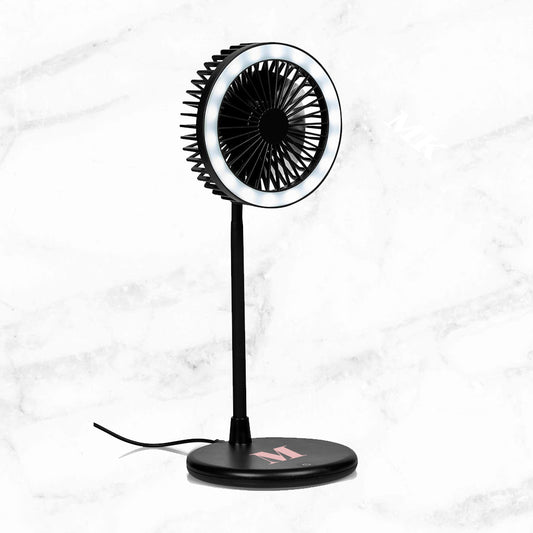 VentiGlow LED Ring Light Desk Fan