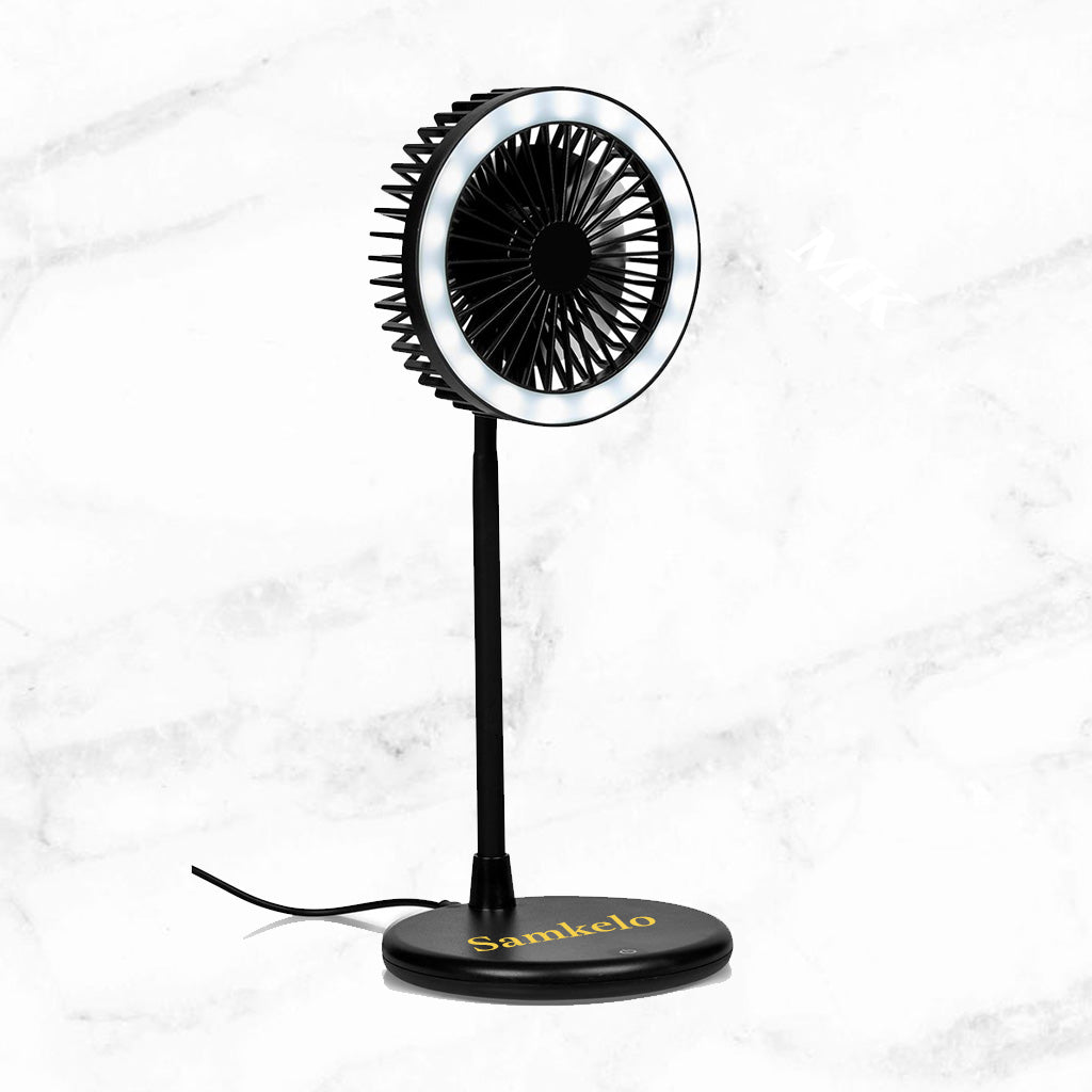 VentiGlow LED Ring Light Desk Fan