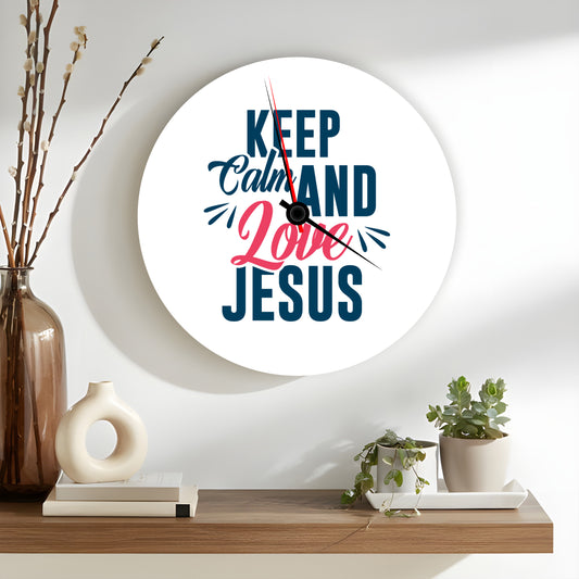 Wall Clock - Love Jesus
