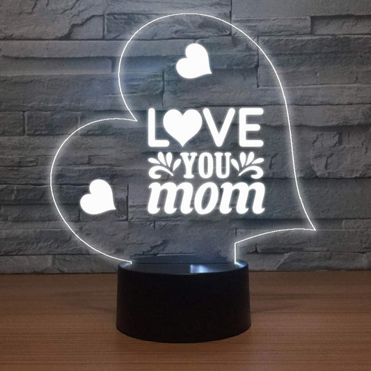 LED Lamp - Love You Mom