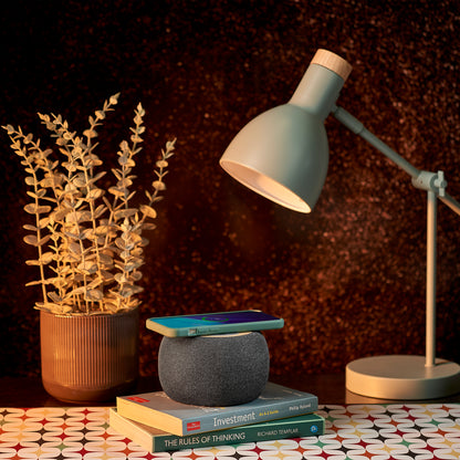 Daisey PowerBeat Wireless Charger & Bluetooth Speaker - Art + Initial