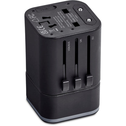 Personalised Geneva Pro Travel Adaptor - Initial + Name