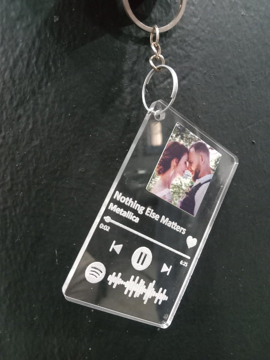 Personalised Spotify Keyring - Photo + My Jam
