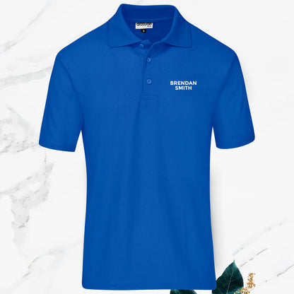 Mens Fairway Golf Shirt - Names