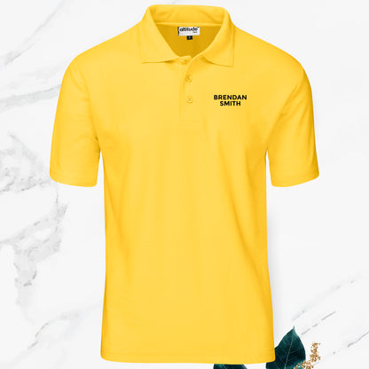 Mens Fairway Golf Shirt - Names