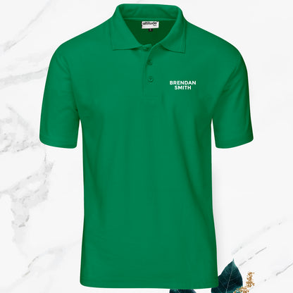 Mens Fairway Golf Shirt - Names
