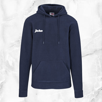 Mens Dawson Polar Fleece Hooded Sweater - White Name