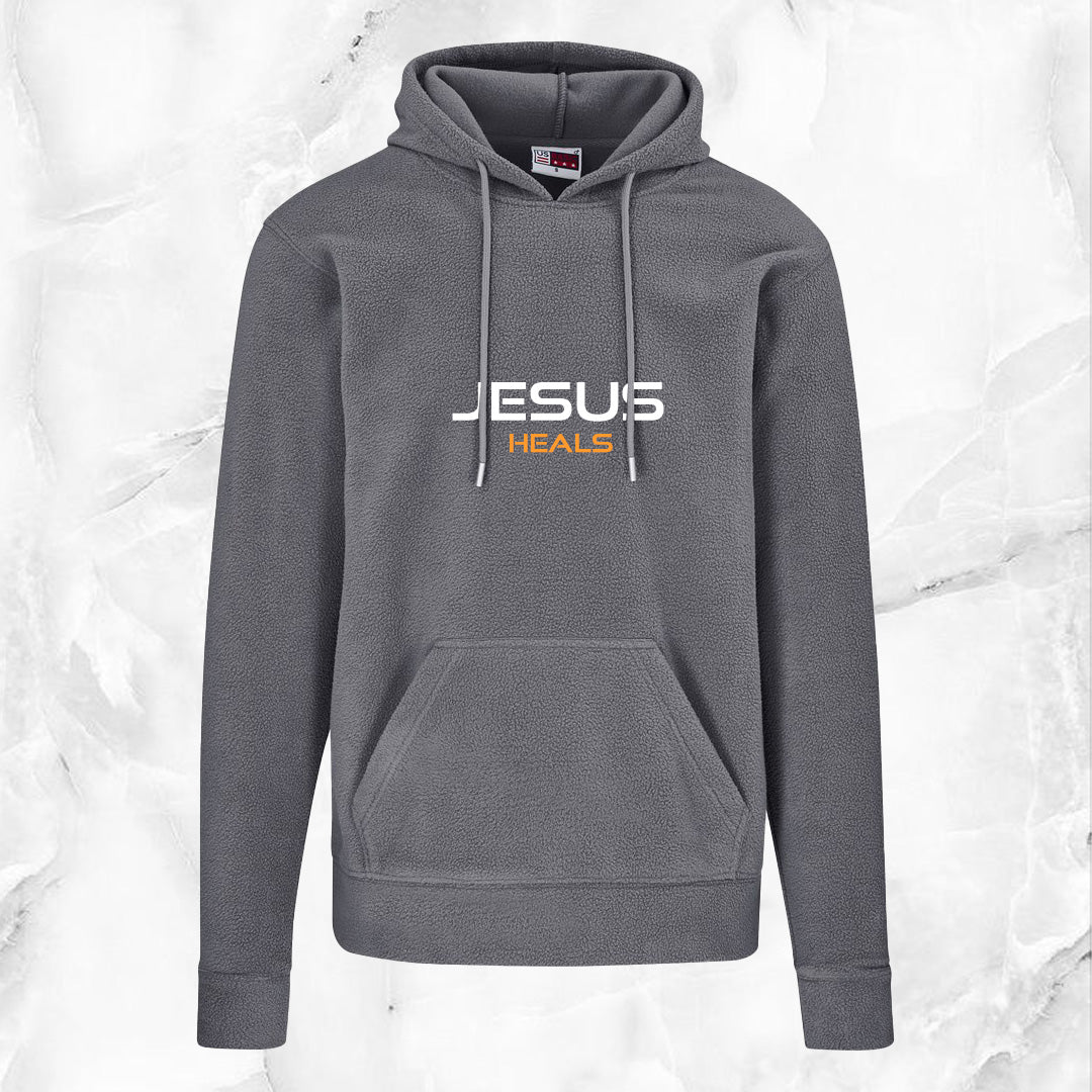 Mens Dawson Polar Fleece Hooded Sweater - Jesus Heals