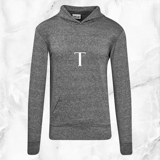 Mens EnduranceFit Hooded Top - White Initial
