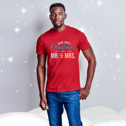 Unisex Super Club 165 T-Shirt - First Christmas as Mr & Mrs