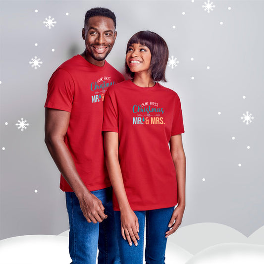Unisex Super Club 165 T-Shirt - First Christmas as Mr & Mrs