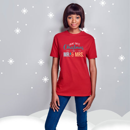 Unisex Super Club 165 T-Shirt - First Christmas as Mr & Mrs