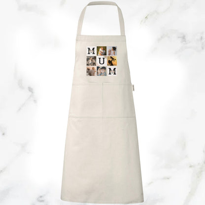 Pure Cotton Apron - Initial + Photo