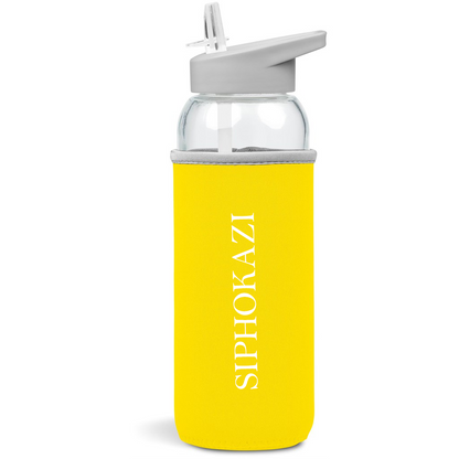 Kids Personalized Name Glass Water Bottle