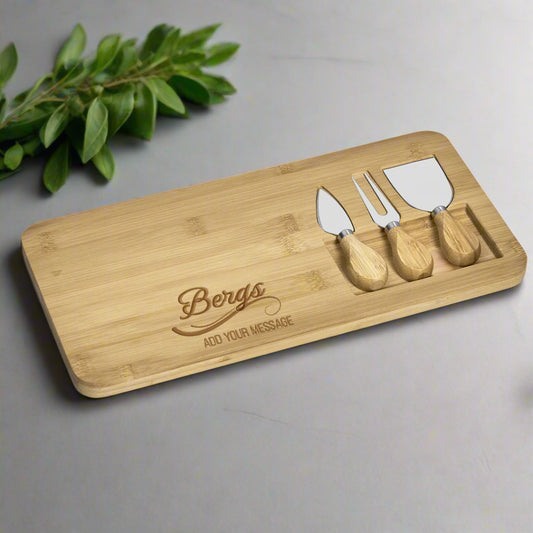 Serve Cheese Board Set Name & Add your message