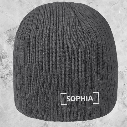 Personalised Nebraska Acrylic Beanie - Name