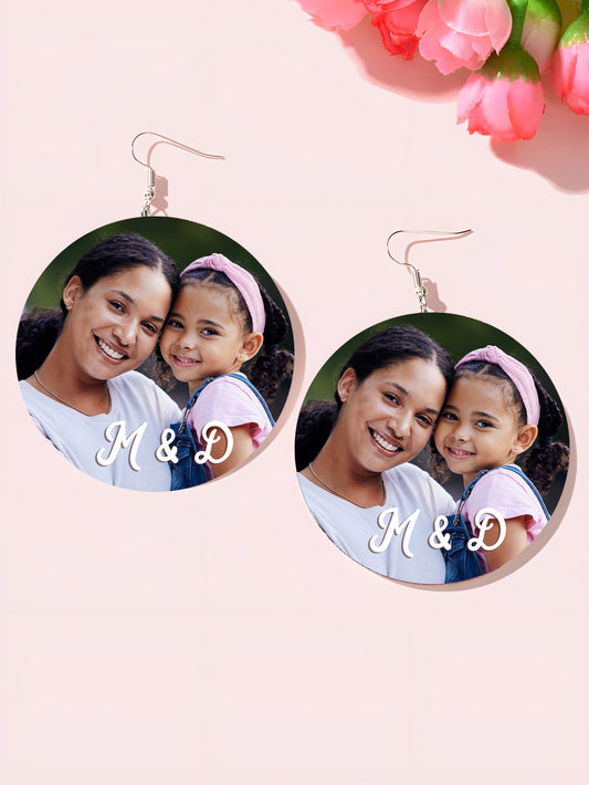 Personalised Mommy & Daughter Earrings