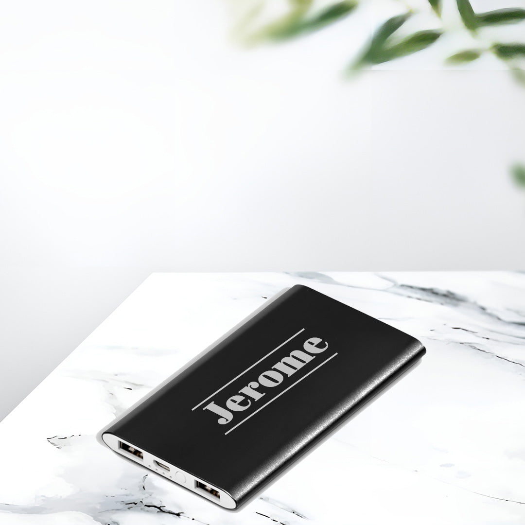 SlimCharge Portable Bank - Name (4,000mAh)